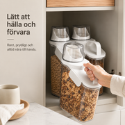 Lufttät foderbehållare för hund & katt