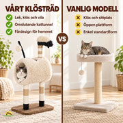 Klösträd i fårform med kattunnel – produktbild 5