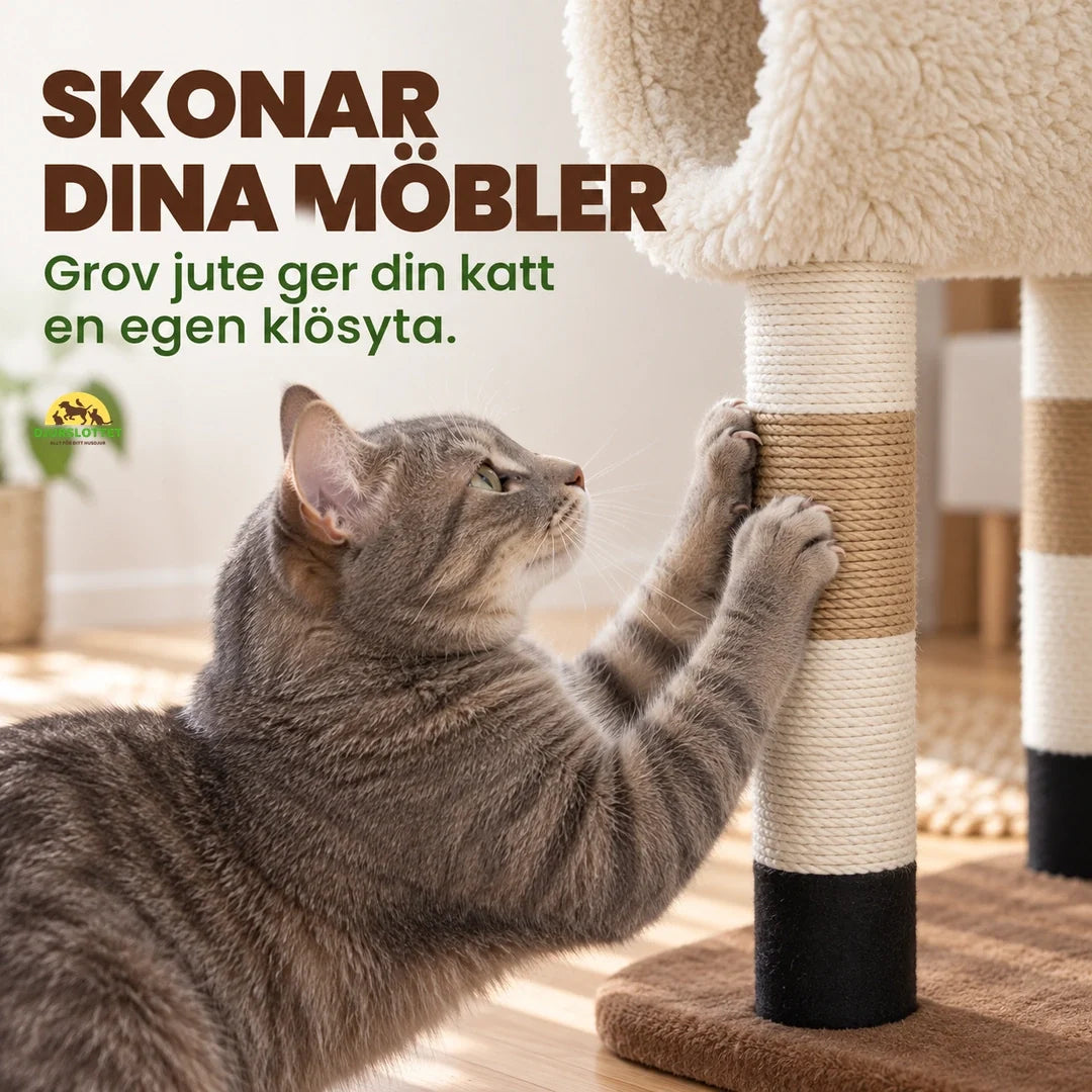 Klösträd i fårform med kattunnel – produktbild 9