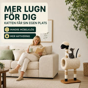 Klösträd i fårform med kattunnel – produktbild 11