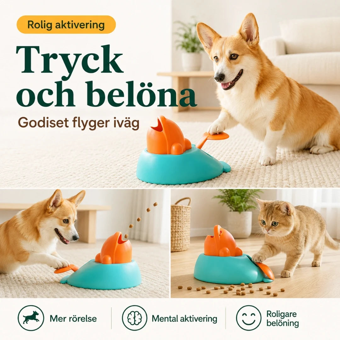 TreatClick – 2-i-1 Godiskastare & Clicker