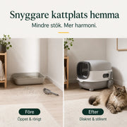 Stor kattlåda med tak