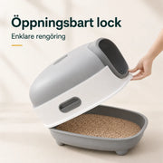 Stor kattlåda med tak