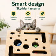 Kattpussel i trä med klofil – produktbild 8