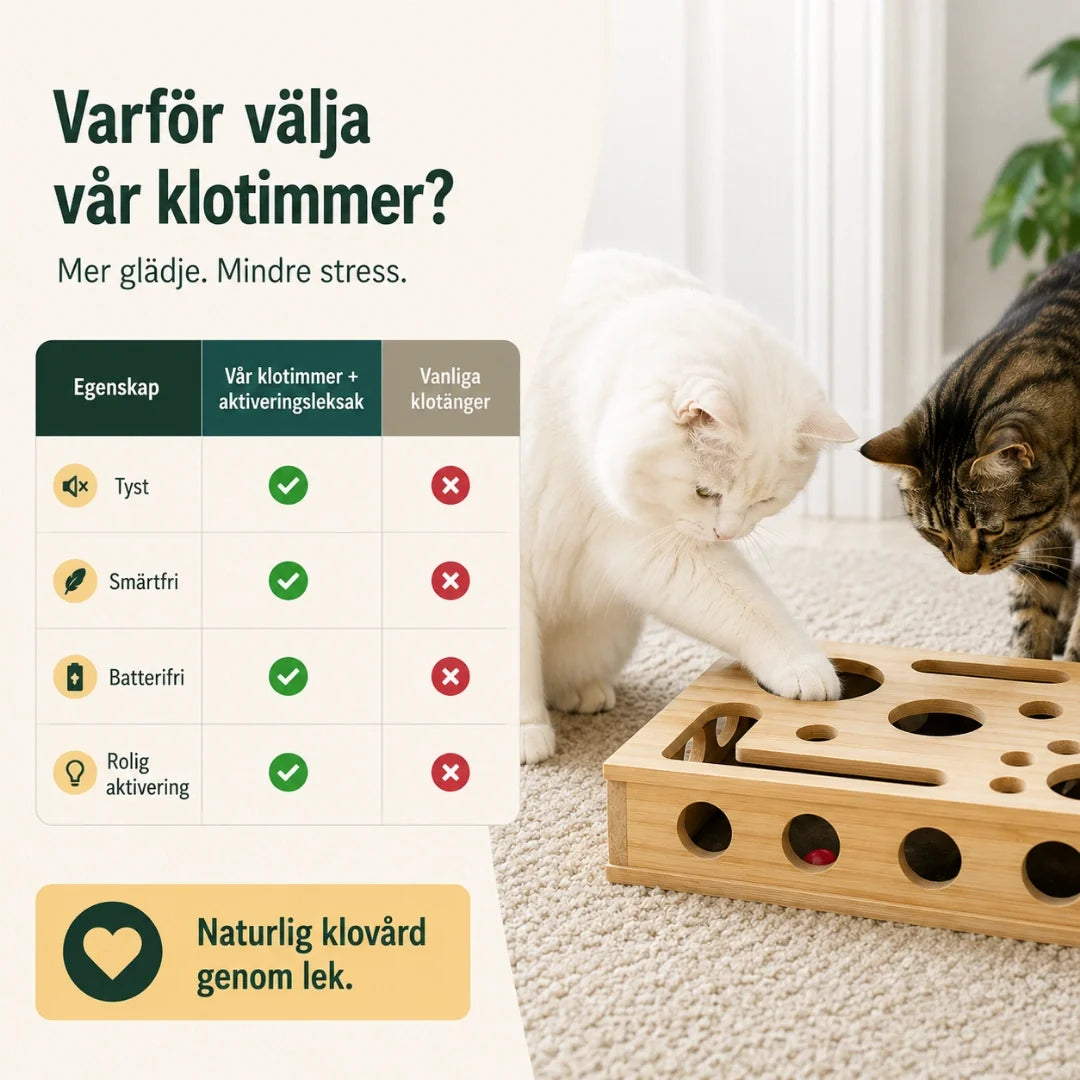 Kattpussel i trä med klofil – produktbild 6
