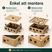 Kattpussel i trä med klofil – produktbild 10