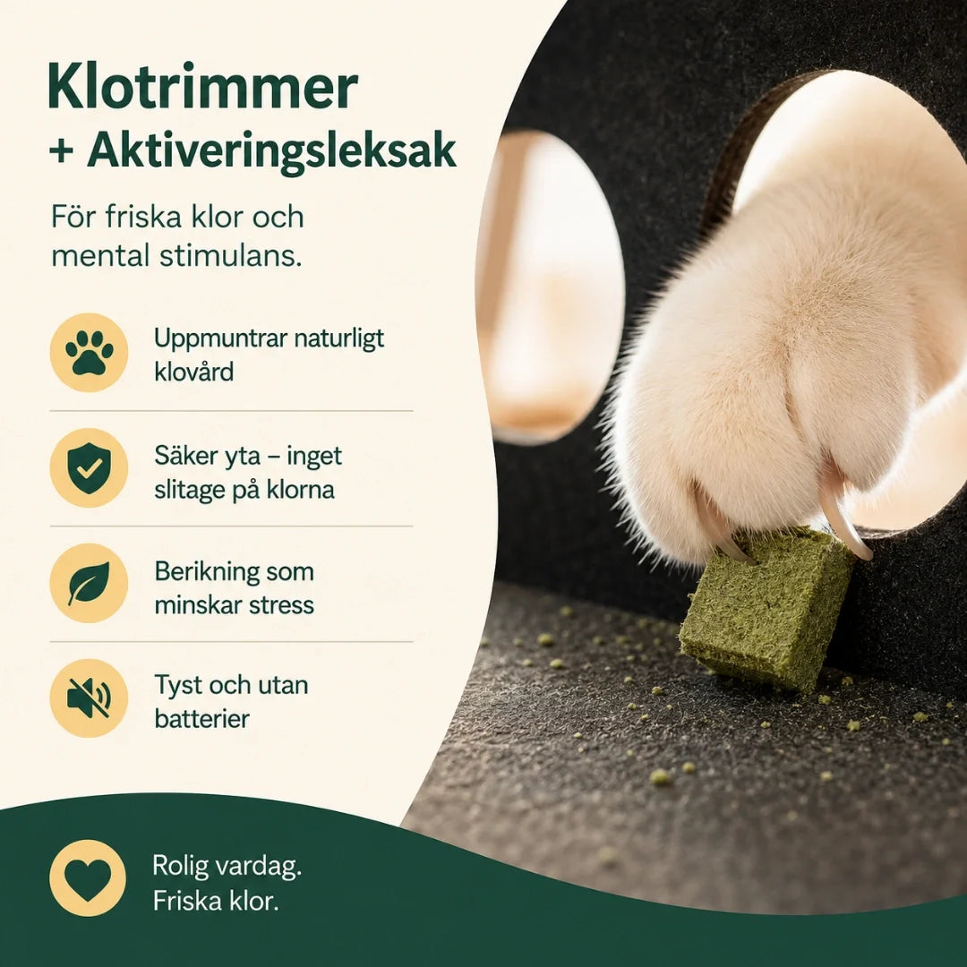 Kattpussel i trä med klofil – produktbild 9