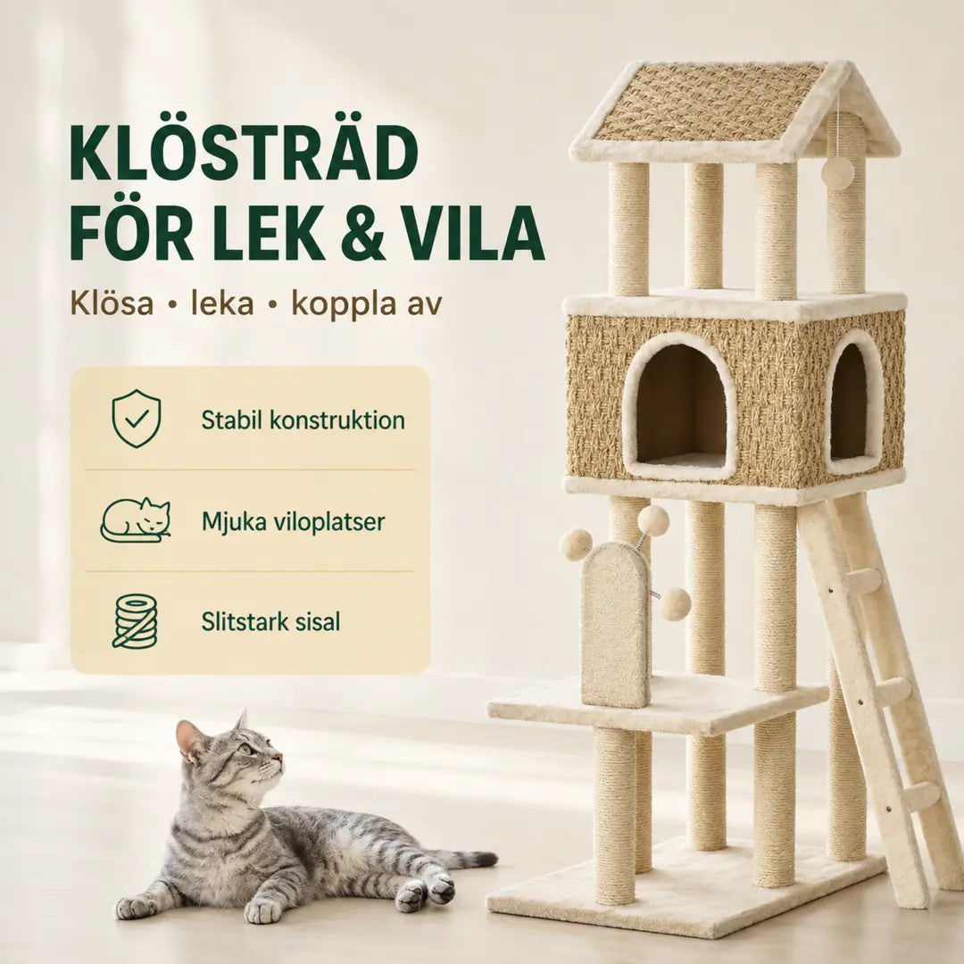 Klösträd i sjögräs med katthus – produktbild 8