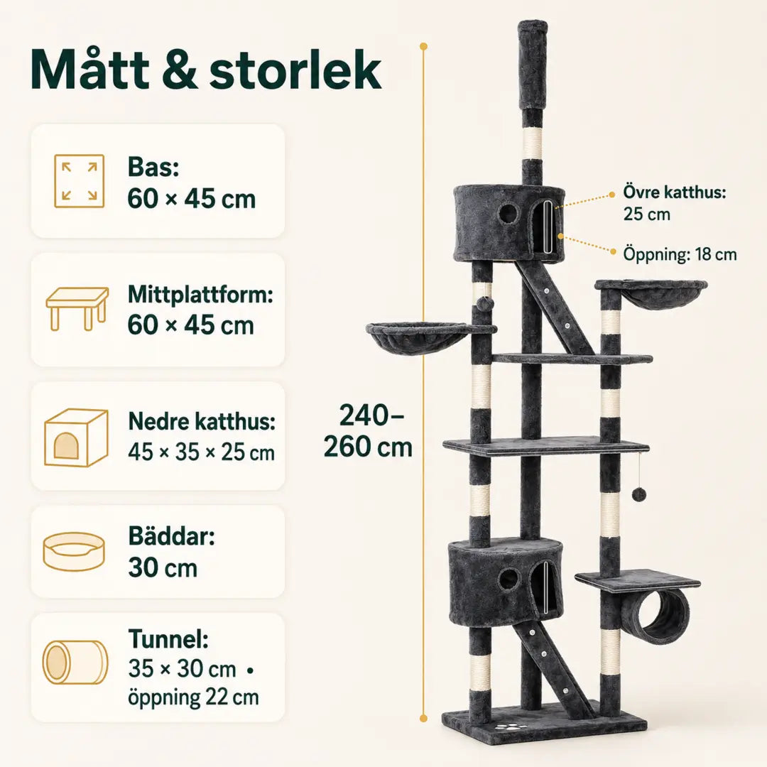 Klösträd till tak med grottor och hängmattor – produktbild 3