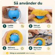 Jaktmatta med rörlig boll för katt – produktbild 9
