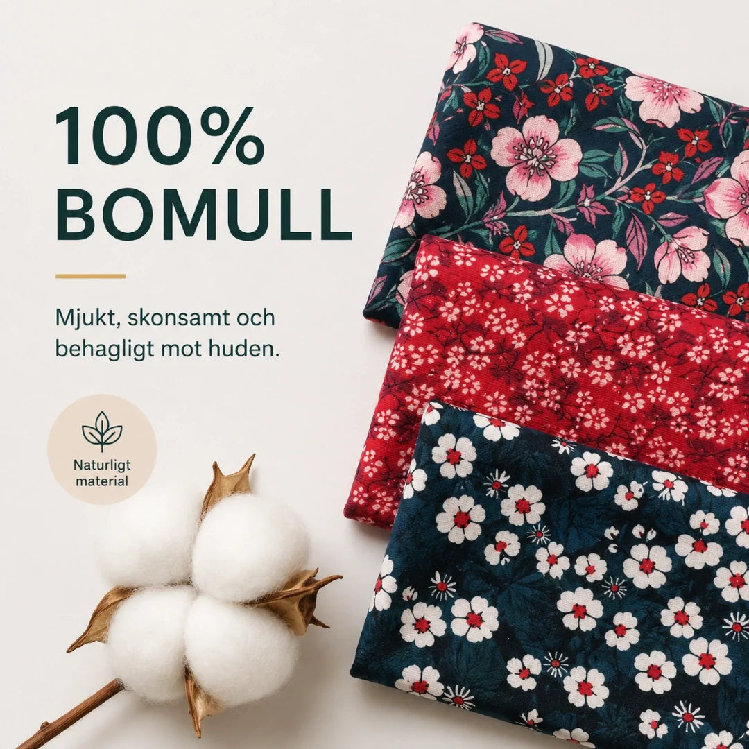 Blommig justerbar hundsele