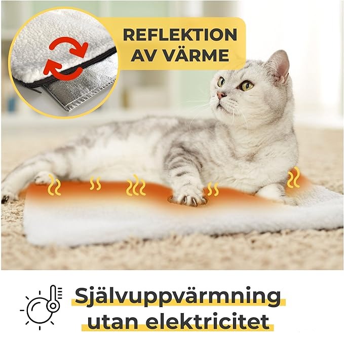 Självuppvärmande värmedyna för hund & katt