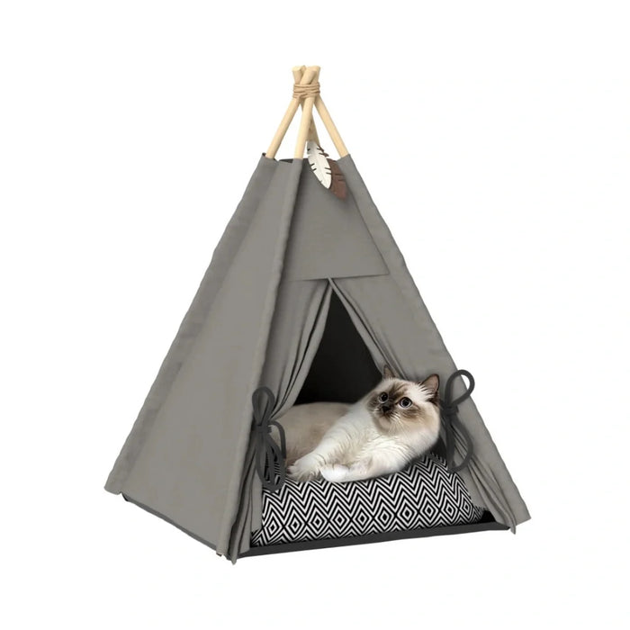Tipitält med dyna för hund & katt